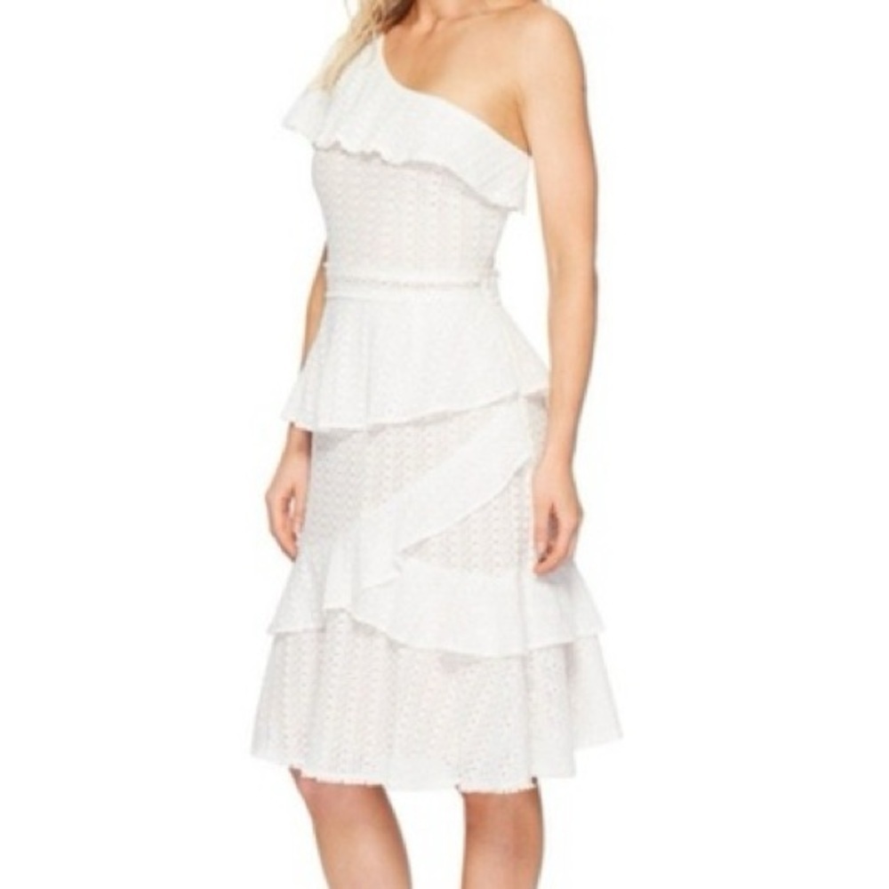 Adelyn Rae Trixie - White One-Shoulder Dress NWT Size Large - Picture 2 of 12